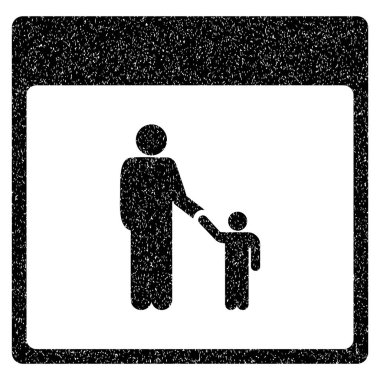 Babası takvim sayfası grenli doku simgesi