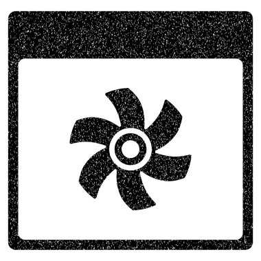 Fan takvim sayfası grenli doku simgesi