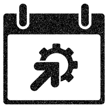 Dişli Tümleştirme takvim gün grenli doku simgesi