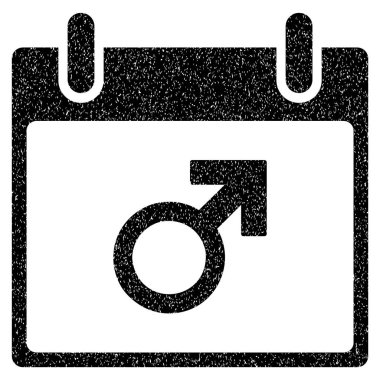 Mars erkek sembol takvim gün grenli doku simgesini
