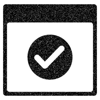 Ok takvim gün grenli doku simgesi