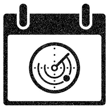 Radar takvim gün grenli doku simgesi