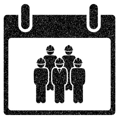 Personel takvim gün grenli doku simgesi