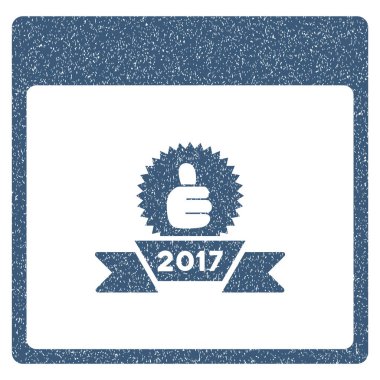 2017 şerit takvim sayfası grenli doku simgesi Ödülü