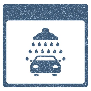 Otomobil duş takvim sayfası grenli doku simgesi