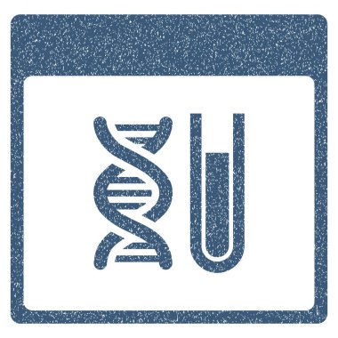 DNA analizi takvim sayfası grenli doku simgesi