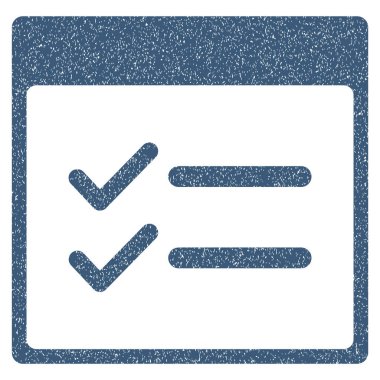 Öğeleri takvim sayfası grenli doku simgesi yapılır