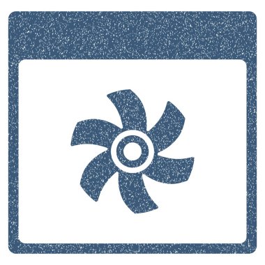 Fan takvim sayfası grenli doku simgesi