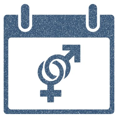 Evlilik takvim gün grenli doku simgesi