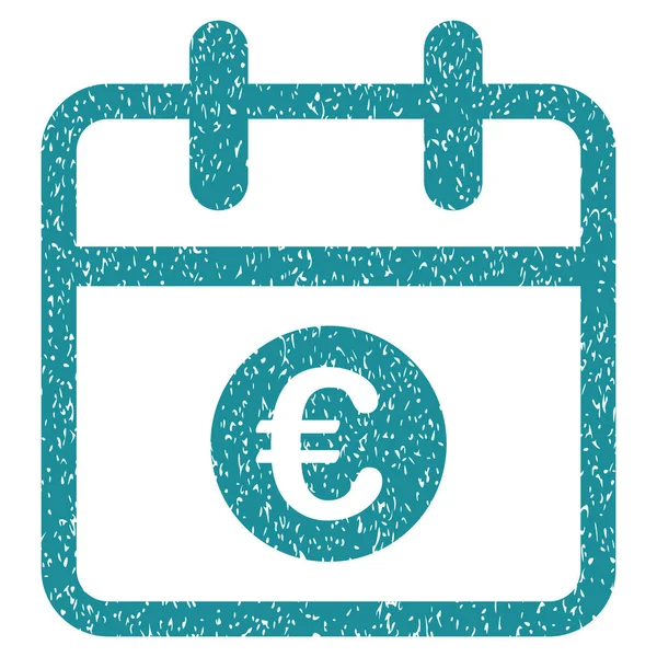 Euro Day Grainy Texture Icon — Stock Vector