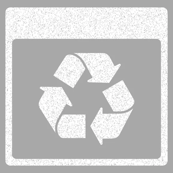 Recycle Calendar Page Szemcsés textúra ikon — Stock Vector