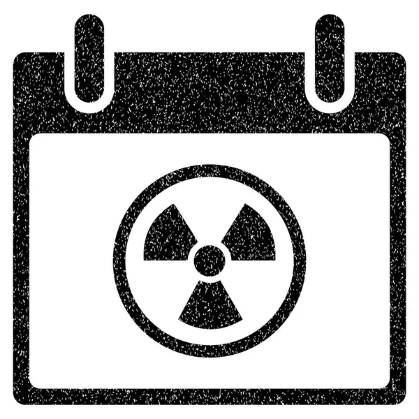 Atomik takvim gün grenli doku simgesi — Stok Vektör