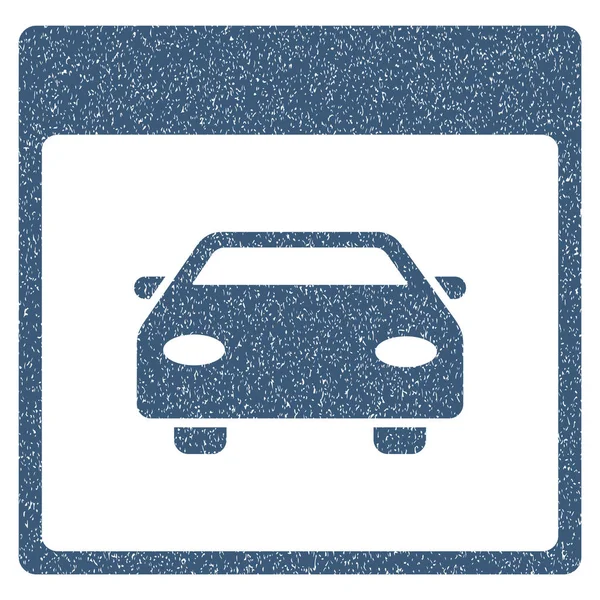 Ikona ziarnistą strukturę strony Kalendarz samochodów samochód — Wektor stockowy
