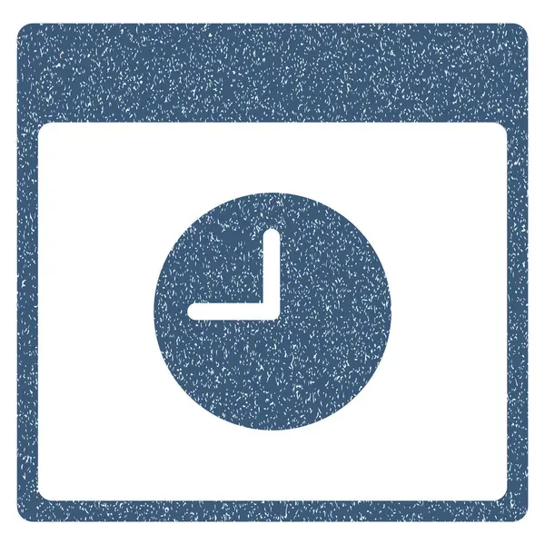 Reloj Calendario Página Grainy Textura icono — Vector de stock