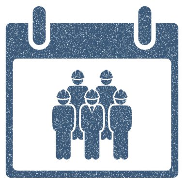 Personel takvim gün grenli doku simgesi