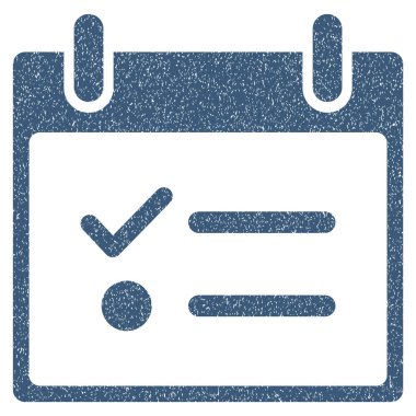 Yapılacaklar listesi takvim gün grenli doku simgesi