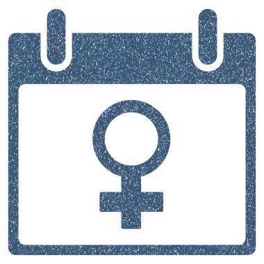 Venüs kadın sembol takvim gün grenli doku simgesini