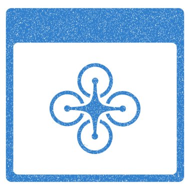 Hava helikopter takvim sayfası grenli doku simgesi