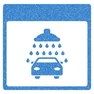 Otomobil duş takvim sayfası grenli doku simgesi