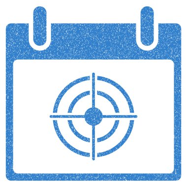 Bullseye takvim gün grenli doku simgesi