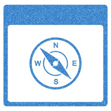 Pusula takvim sayfası grenli doku simgesi