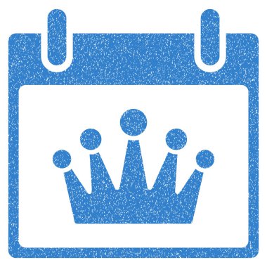 Taç takvim gün grenli doku simgesi