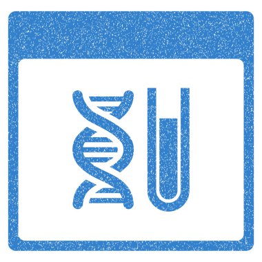 DNA analizi takvim sayfası grenli doku simgesi