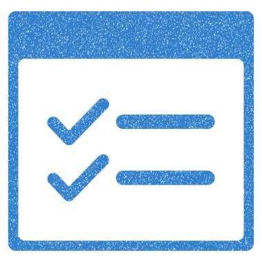 Öğeleri takvim sayfası grenli doku simgesi yapılır