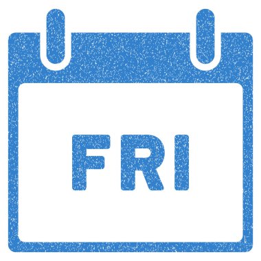 Cuma takvim sayfası grenli doku simgesi