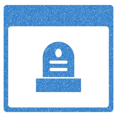 Anıt mezar taşı takvim sayfası grenli doku simgesi