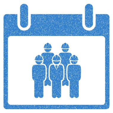 Personel takvim gün grenli doku simgesi