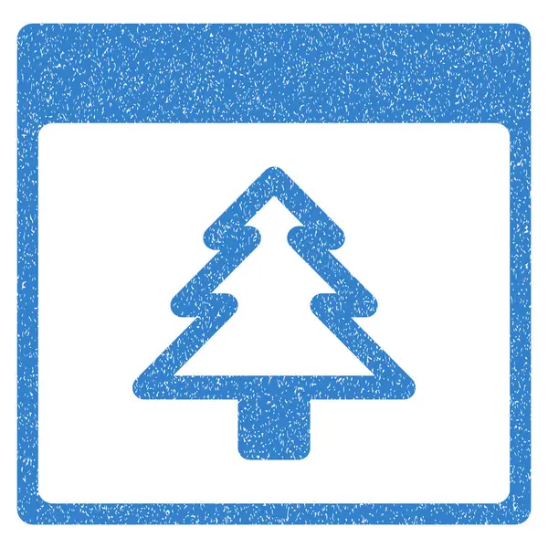 Fir Tree kalenderpictogram pagina korrelige textuur — Stockvector