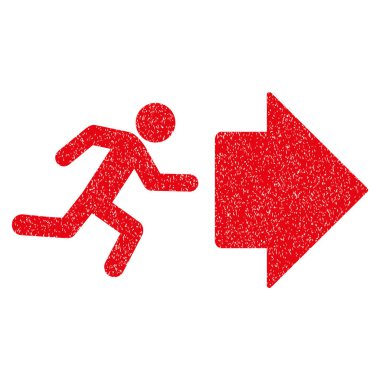 Çıkış yönünde grenli doku simgesi