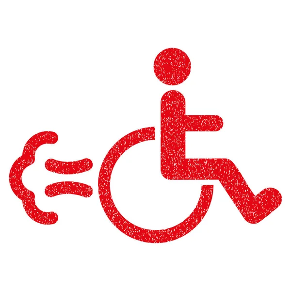 Patient Movement Grainy Texture Icon — Stock Photo, Image