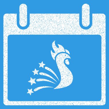 Festival horoz takvim gün grenli doku simgesi