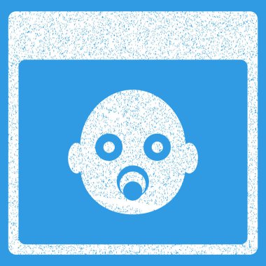 Yeni doğan baş sayfa grenli doku simgesini takvim