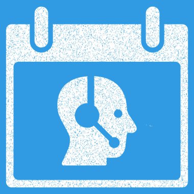 Operatör takvim gün grenli doku simgesi