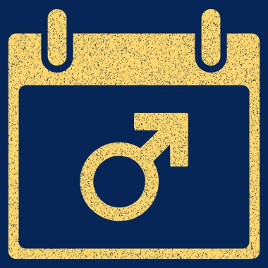 Mars erkek sembol takvim gün grenli doku simgesini