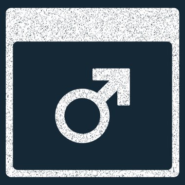 Mars erkek sembol takvim sayfası grenli doku simgesi