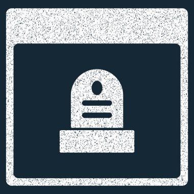 Anıt mezar taşı takvim sayfası grenli doku simgesi