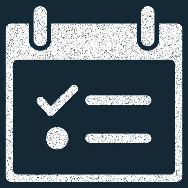 Yapılacaklar listesi takvim gün grenli doku simgesi