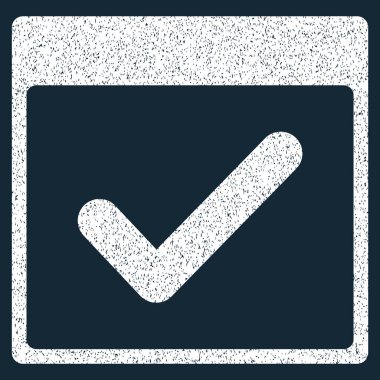 Geçerli gün takvim sayfası grenli doku simgesi