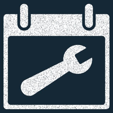 İngiliz anahtarı aracı takvim gün grenli doku simgesi