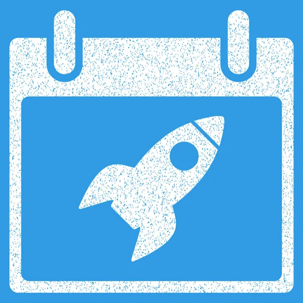 Roket takvim gün grenli doku simgesi