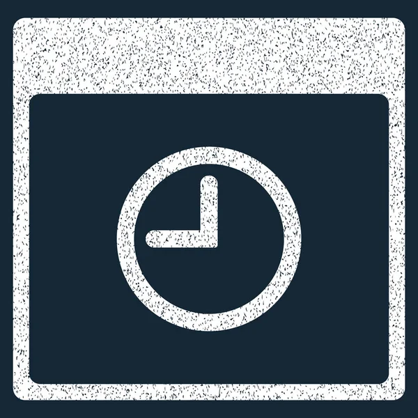 Tempo Calendário Página Grainy Texture Icon — Vetor de Stock