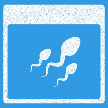 Spermatozoids sayfa grenli doku simgesini takvim