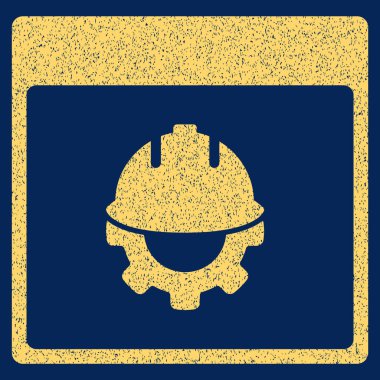 Geliştirme takvim sayfası grenli doku simgesi