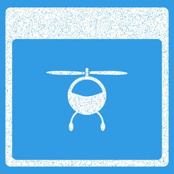 Helikopter pagina korrelige textuur kalenderpictogram — Stockvector