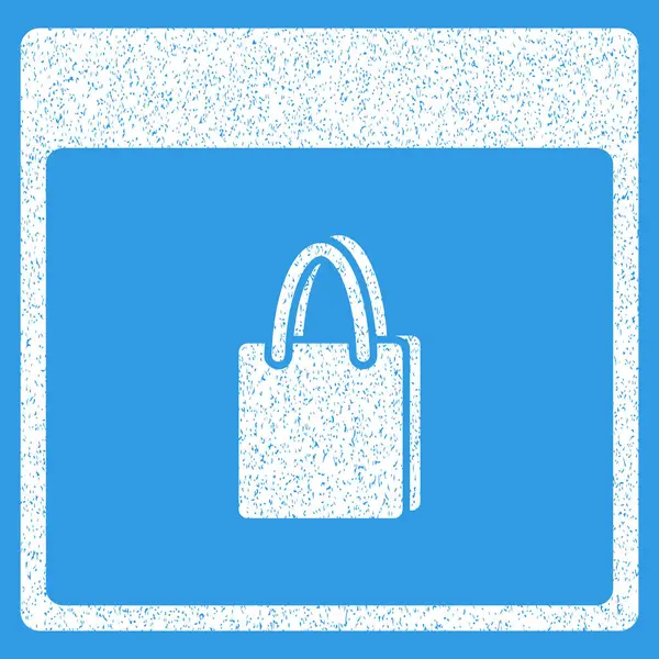 Bolsa de compras Calendario Página Grainy Texture Icon — Vector de stock