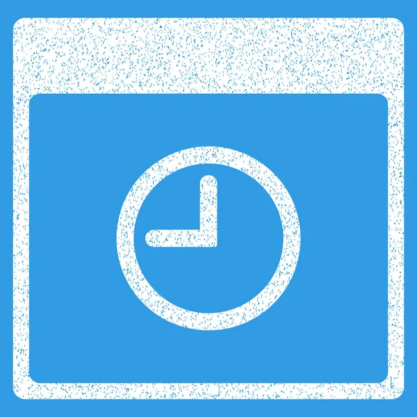 Calendarul timpului Pagina Grainy Textura Icon — Vector de stoc